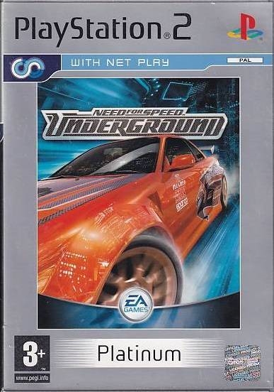 Need for Speed Underground - PS2 - Platinum (B Grade) (Used) (eng)